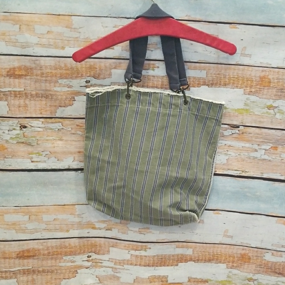 Like New Abercrombie/ Fitch Green/Blue Slouch Bag! - Picture 5 of 6